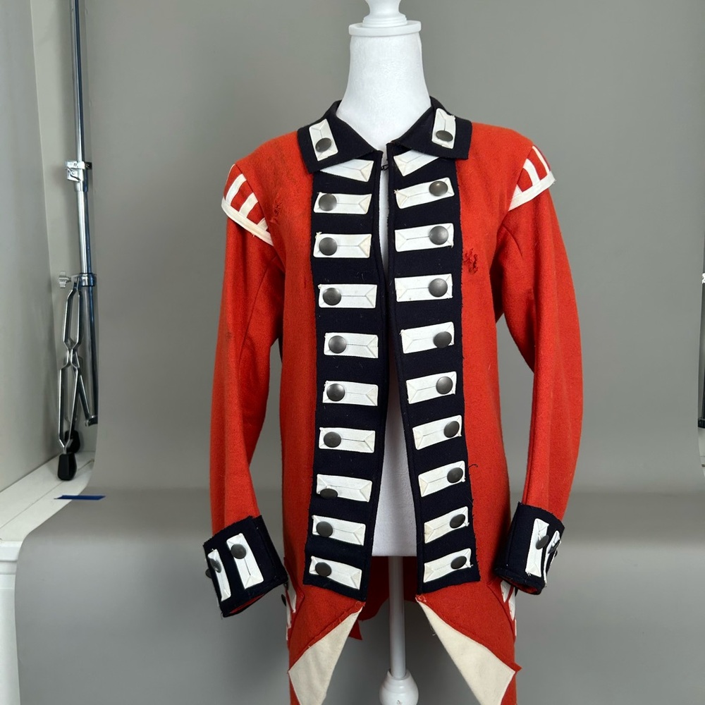 British Regimental Infantry Frock Coat, 42" chest - 18th Century, Rev War-Blue
